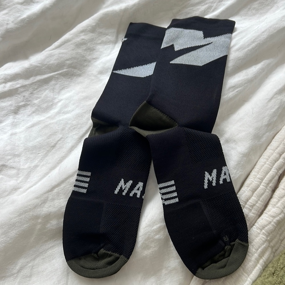 Women's Maap evade socks black. Size SM